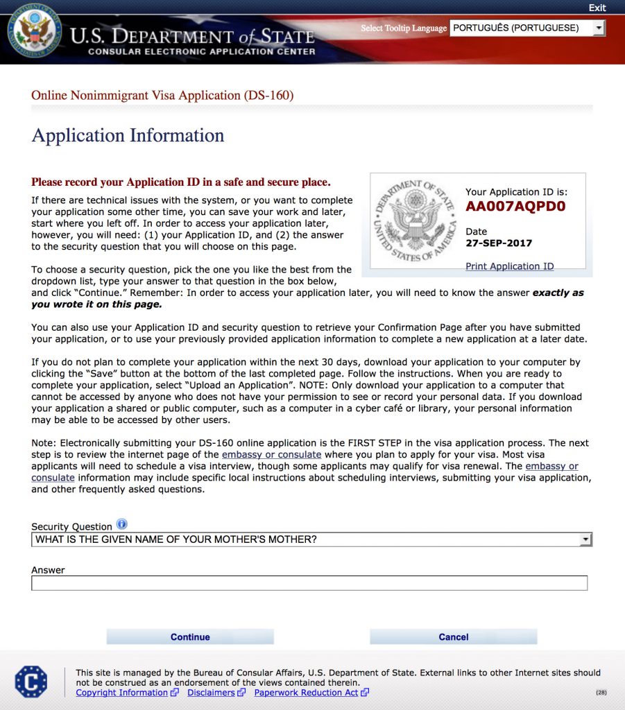 ds 160 form for b1 visa