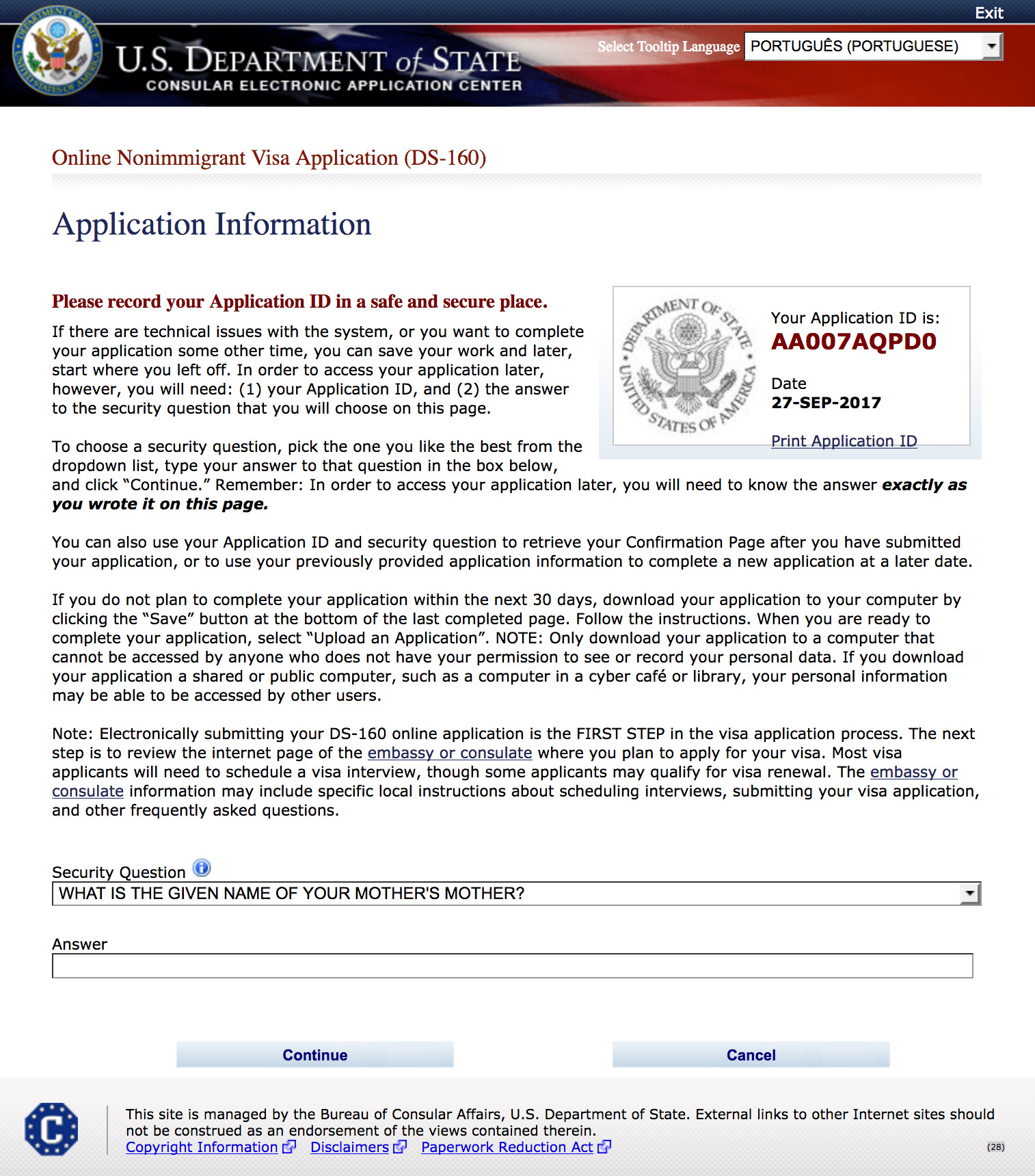 ds 160 h1b sample form