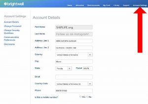 Brightwell - Account Details