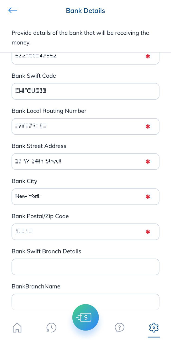 Brightwell - Adding a bank account 2