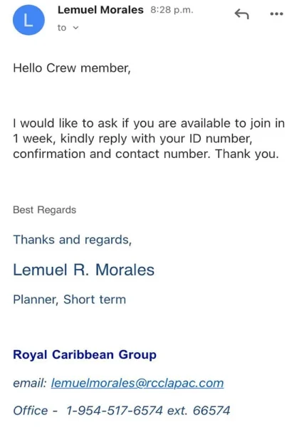 Scam Email