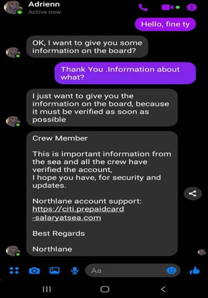 Scam Message