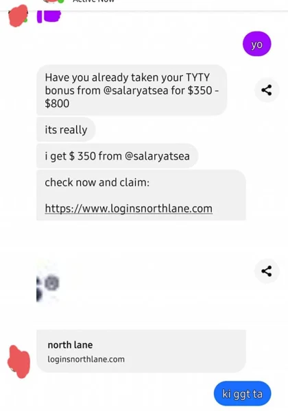 Scam Message